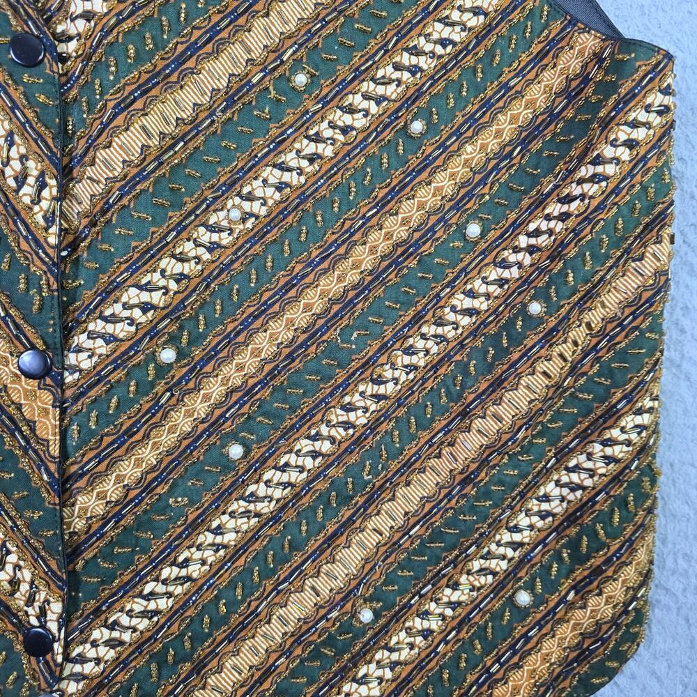 Ana Mori Embellished Boho Vest Womens All Size (up to XL) Heavily Beaded Cottage - Picture 5 of 11